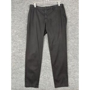 Incotex Pants Men Size 34x30 Black Tapered Fit Cotton‎ Chinos Blend Elevated